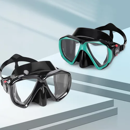 Vista 24 de Máscara de buceo panorámica HD para natación, gafas de buceo antivaho, máscara de buceo de vidrio templado, gafas de natación para adultos y jóvenes