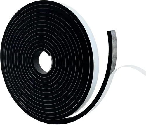 Vista 8 de Cinta de espuma de celda cerrada de 1 pulgada de ancho x 1/4 de pulgada de grosor, tira de espuma de una sola cara con respaldo autoadhesivo