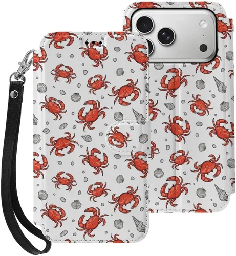Vista 37 de SWEET TANG Compatible with iPhone 17 Pro Wallet Case Women PU Leather Shockproof Protective Folio Flip Cover (Chicken Chickens)