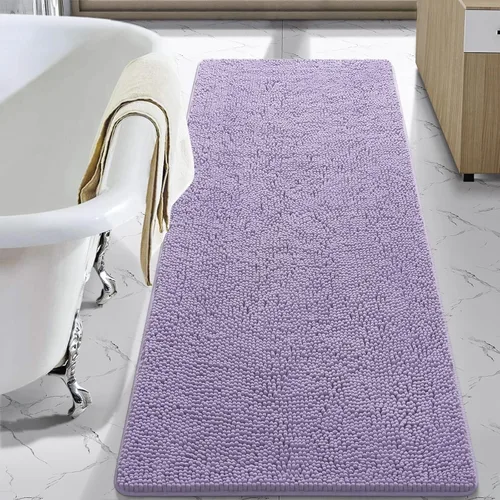 Vista 35 de LOCHAS - Alfombra de baño de lujo lanuda de 24 x 17 pulgadas, color beige