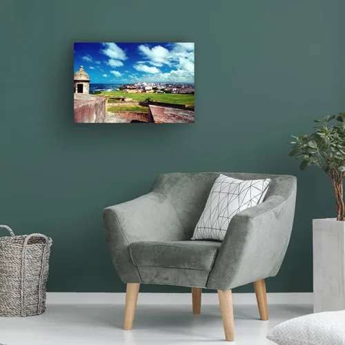 Vista 4 de Trademark Fine Art - Lienzo Art 'San Juan, Puerto Rico' - 12x19