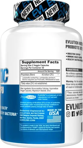 Vista 3 de Evlution EVL Multi-Strain Cápsulas probióticas - 30 porciones