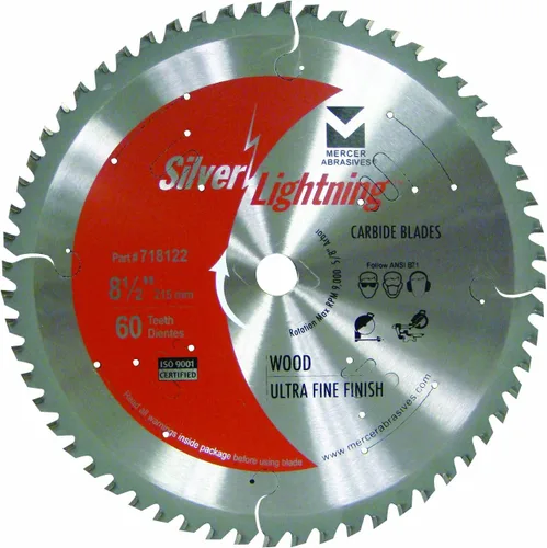 Vista 7 de Mercer Abrasives 715381 Cuchilla de corte de madera de carburo ATB de 16 dientes con diámetro de 5-3/8 pulgadas y eje de 5/8 pulgadas