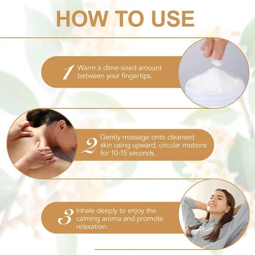 Vista 3 de Bálsamo de incienso para antienvejecimiento, soporte muscular, crema de incienso hidratante profunda para piel sensible, piel seca - hidratante