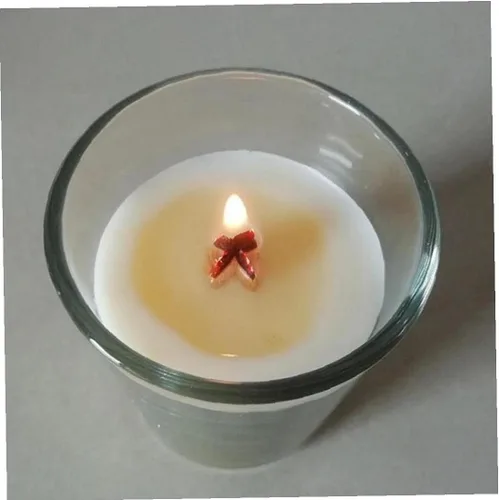 Vista 3 de PXBBZDQ Mechas de madera cruzada para hacer velas, 75 mechas de madera agrietada para velas (25 juegos)