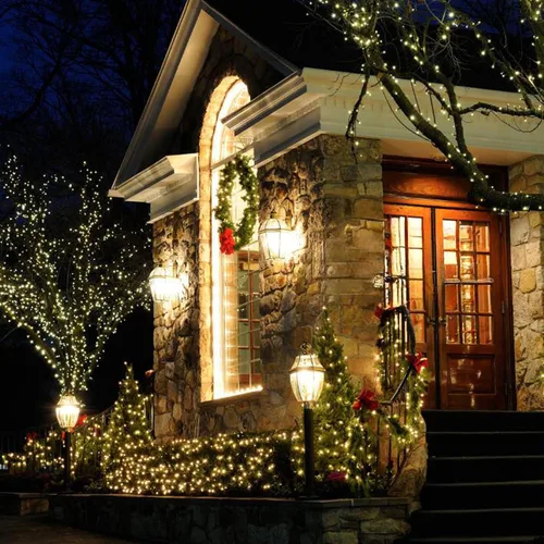 Vista 6 de Toodour - Luces de Navidad con batería, 200 luces LED para el hogar, jardín, decoración del árbol de Navidad