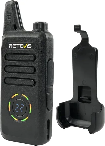 Vista 11 de Retevis RT22S Walkie Talkies recargables, pequeños walkie talkies para adultos, pantalla de señal de canal de alarma VOX, radios bidireccionales