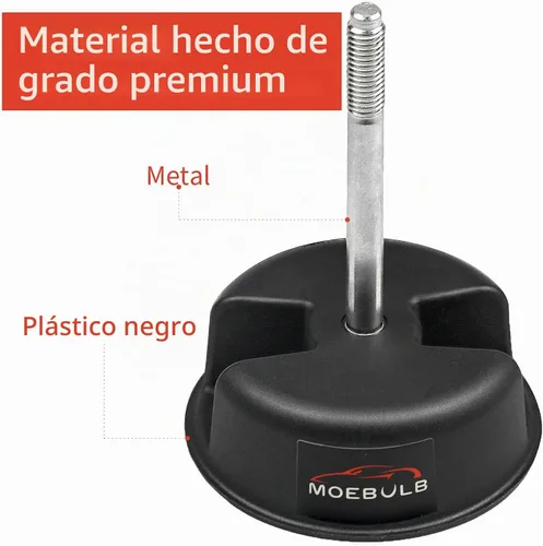 Vista 2 de Perilla de tornillo de montaje de panel duro superior rígido, 2 piezas, compatible con Jeep Wrangler JK 2dr y Unlimited 4dr 2007-2019 (negro)