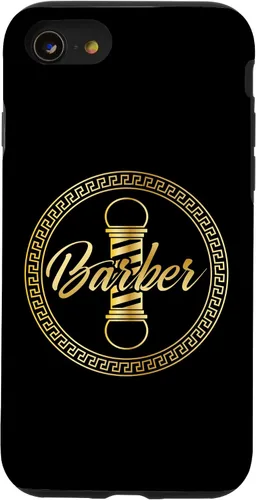 Vista 18 de Funda de regalo de graduación para iPhone 16 con logotipo de barbería barbería