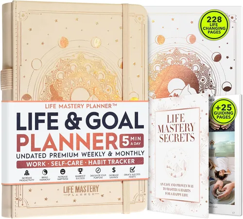 Vista 9 de Planificador de vida y objetivos - Un viaje de 12 meses para alcanzar tus metas, aumentar la productividad, la pasión, el éxito y la felicidad
