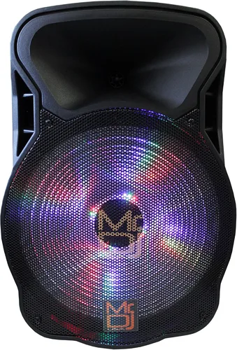 Vista 2 de DJ12BAT Altavoz de potencia máxima de 12 pulgadas y 2000 W con Bluetooth y batería incorporados, 1 pulgada LCD/MP3/USB/Micro SD
