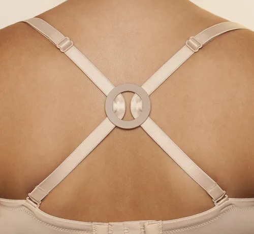 Vista 4 de Razor Racerback Bra Clips Redondo Ocultar Correa Control de Escote, Juego de 3, Blanco, Beige, Negro