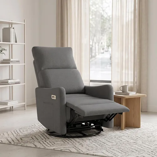 Vista 11 de Silla reclinable giratoria de 270° para adultos