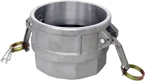 Vista 11 de Gloxco Tipo D de aluminio leva y ranura de manguera de conexión, 1" Camlock hembra x 1" NPT hembra (CAM-10-D-AL)