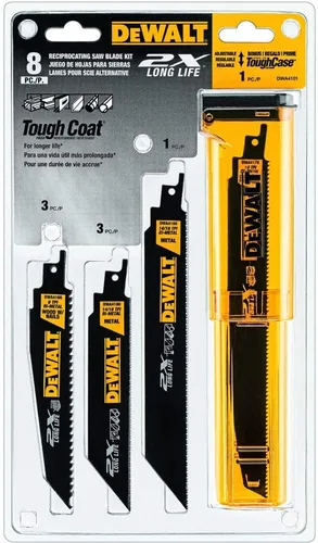Vista 7 de DEWALT Hojas de sierra recíproca, bimetálicas, juego de 6 piezas (DW4896)