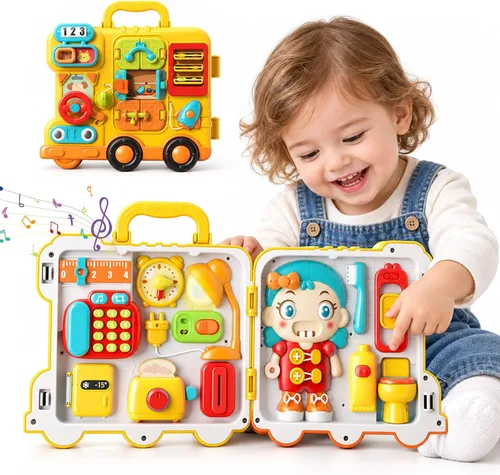 Vista 13 de Montessori - Tabla de actividades sensoriales para bebés de 1 a 3 años