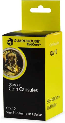 Vista 10 de Cápsulas de monedas American Gold Eagle de ajuste directo de 1 onza – Paquete al por menor de 10 1 Oz Oro