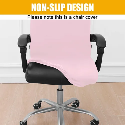 Vista 69 de Smiry fundas elásticas estampadas para silla de oficina de computadora, fundas universales para sillas giratorias de escritorio, extraíbles