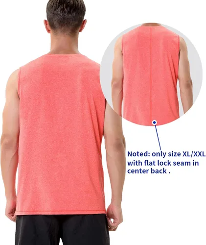 Vista 4 de Camisetas sin mangas para hombre, de secado rápido, para entrenamiento, muscular, sin mangas, para hombre, gimnasio, fitness, culturismo, correr