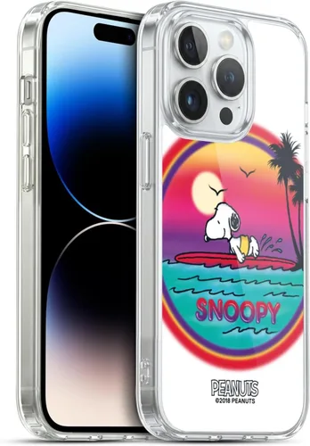 Vista 193 de Head Case Designs Funda de gel con licencia oficial de Peanuts Beach Surf Snoopy Boardwalk Airbrush [protección de grado militar] compatible