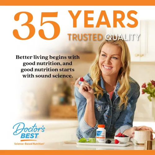 Vista 7 de Doctor's Best B12 Totalmente Activo 1500 mcg, Sin OGM, Vegano, Sin Gluten, Apoya la Memoria Saludable, el Estado de Ánimo y la Circulación, 60
