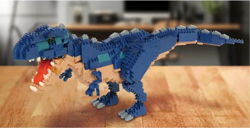 Vista 13 de nanoblock - Dinosaurs - Dinosaurio Deluxe Edition Giganotosaurus, kit de construcción de la serie Advanced Hobby