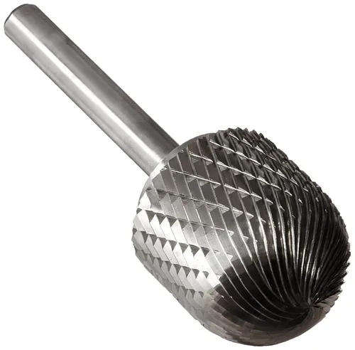 Vista 57 de Drill America SA-1 Rebaba de carburo/lima giratoria cilíndrica de doble corte para amoladora de troquel de 1/4" de diámetro x 5/8" de longitud