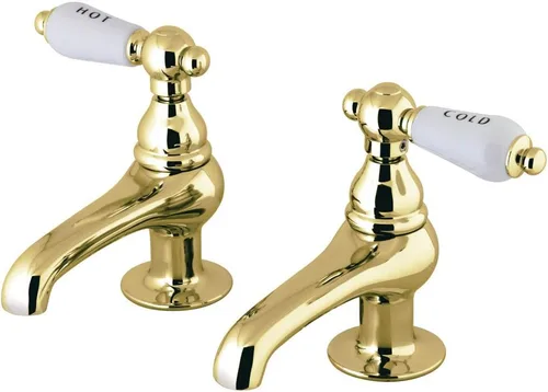 Vista 5 de Kingston Brass CC3L8 - Grifo vintage para lavabo, níquel cepillado