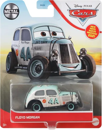 Vista 4 de Disney Cars Toys 3 Floyd Morgan Vehículo fundido a presión, multicolor (GBV72)