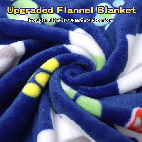 Vista 2 de Rezutan 1 paquete de 3 mantas para perros grandes, 41x31 pulgadas para mantas suaves y mullidas para mascotas y gatos de tamaño mediano, reversibles