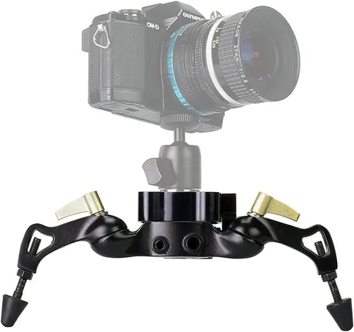 Vista 3 de Fotodiox Pro SlideCam - Estabilizador deslizante de video de 600 a 24 pulgadas, deslizador de pista de cámara DSLR, sistema de riel
