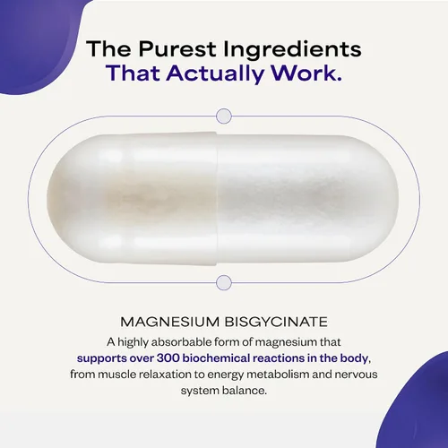 Vista 3 de Magnesium 101 de Dave Asprey Apoyo diario para el sueño, el metabolismo, la relajación y la salud del corazón Bisglicinato de magnesio quelado