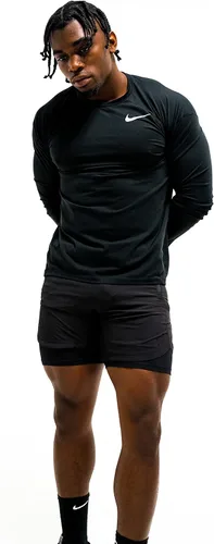 Vista 4 de SHBA Movement Men's 7" Stretch Fitted Workout Shorts with Liner - Lightweight Training Running Gym Pants with Pockets