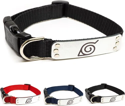 Vista 12 de Collar de perro Naruto para perros grandes, medianos, pequeños y XS: collar para perros de anime con licencia oficial de Naruto Shippuden Arena