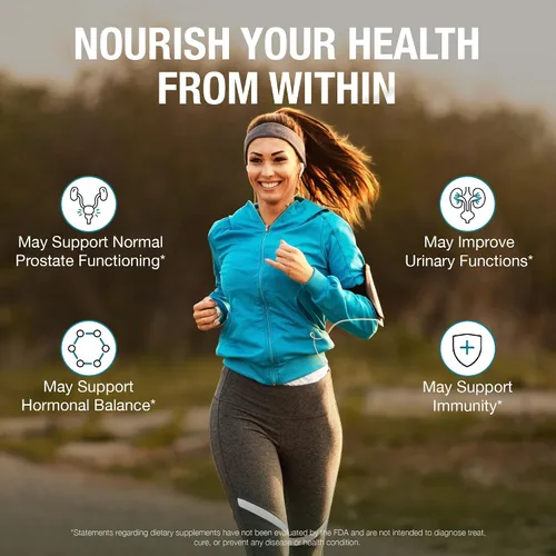 Vista 4 de Pure By Nature Suplemento de próstata para hombres, suplemento de salud de próstata beta sitosterol con zinc para apoyo del tracto urinario, alivia