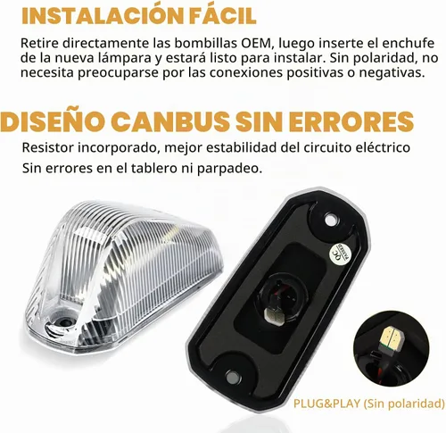 Vista 3 de Luces marcadoras de techo de cabina para Dodge Ram ProMaster 2014 Luces delanteras de cabina