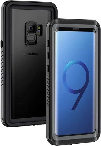 Vista 9 de Lanhiem Funda para teléfono Samsung Galaxy S9, IP68 impermeable a prueba de polvo con protector de pantalla incorporado, carcasa protectora a prueba