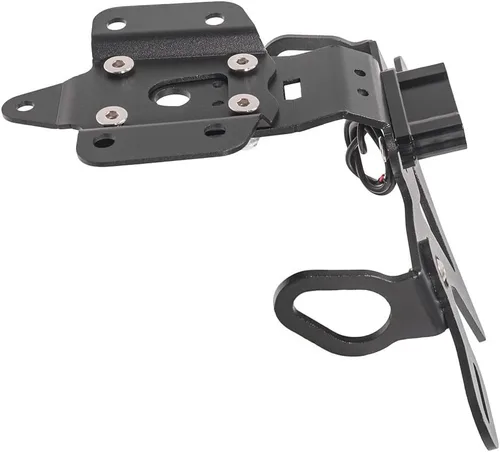 Vista 4 de Motorcycle License Plate Holder Bracket Aluminum Tail Tidy Fender Eliminator Kit for MT07/FZ07 2014-2020 (Black)