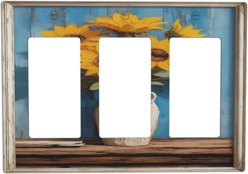 Vista 39 de Cubiertas Decorativas para Interruptores de Luz Arte de Pájaros BirdArt 1 Gang Salida Dúplex Individual Placa de Pared Placa de Interruptor Placa