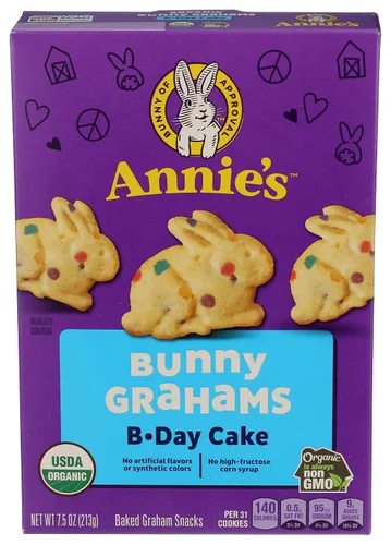 Vista 93 de Annie's Organic Chocolate Bunny Graham Snacks, 7.5 onzas