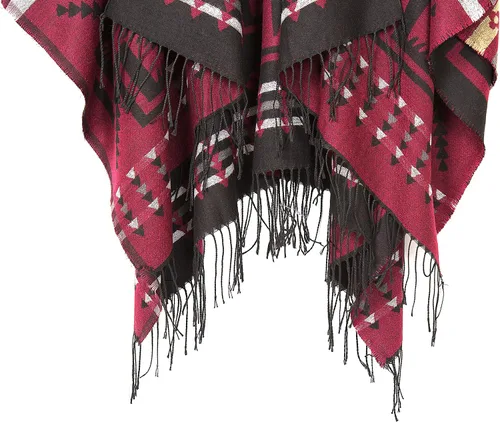 Vista 51 de Chales cálidos para mujer, cárdigan con frente abierto, estilo vintage, poncho