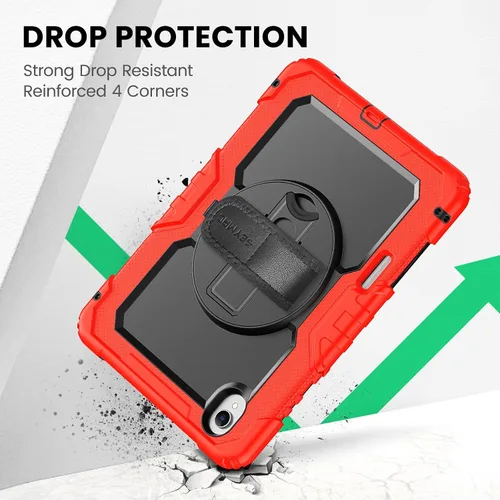 Vista 7 de SEYMAC Funda para Samsung Galaxy Tab S11 5G 2025 de 11 pulgadas, resistente a prueba de golpes, con protector de pantalla, soporte giratorio, correa
