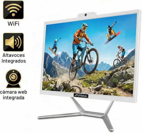 Vista 7 de STGSivir PC todo en uno,Pantalla FHD de 21,5", Core i5,16G RAM,512G SSD