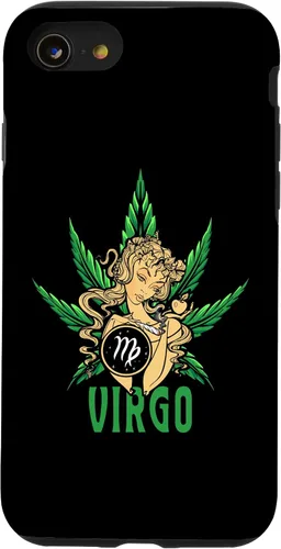 Vista 18 de Zodiac Stoner Vibes: Virgo Cannabis Weed Horoscope Design Case para iPhone 17