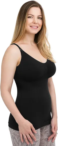 Vista 4 de Kindred Bravely Simply Sublime - Camiseta sin mangas de maternidad y lactancia con brasier integrado