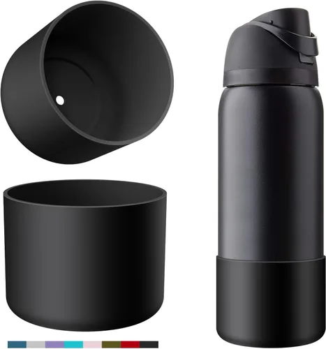 Vista 18 de Protector de Silicona para Botella de Agua Owala, 2 Piezas Fundas Protectoras Antideslizantes para Botellas de Agua FreeSip/Twist/Flip, Sin BPA