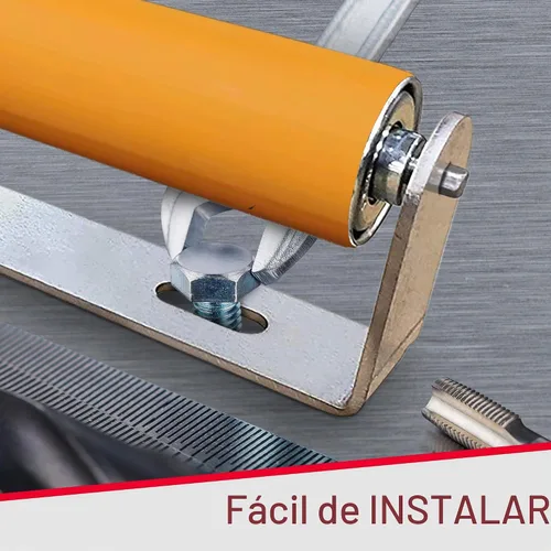 Vista 7 de Ultimation Rodillo recubierto de poliuretano resistente con soportes: rodillo transportador industrial para un manejo suave