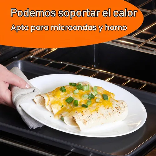 Vista 5 de Corelle Vitrelle - Juego de 6 platos para ensalada y aperitivos, vidrio de triple capa y resistente a las astillas, platos redondos ligeros de 6 3/4