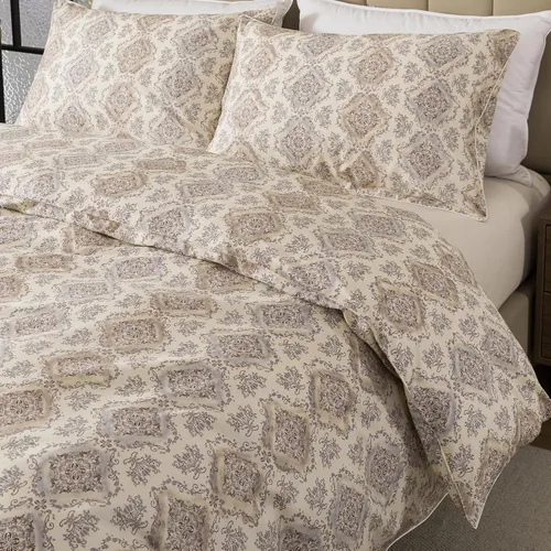 Vista 29 de Helthep Funda de Edredón Floral Tamaño Queen Full, Funda de Edredón de Algodón 100% Lavable Tamaño Full (80" x 90") con 2 Fundas de Almohada