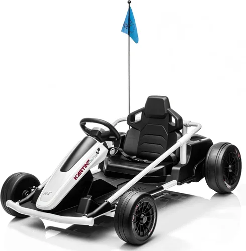 Vista 8 de Go Kart eléctrico de 36 V 10 MPH para edades de 6 a 18 años, carrito de Negro